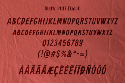 SLOW RIOT