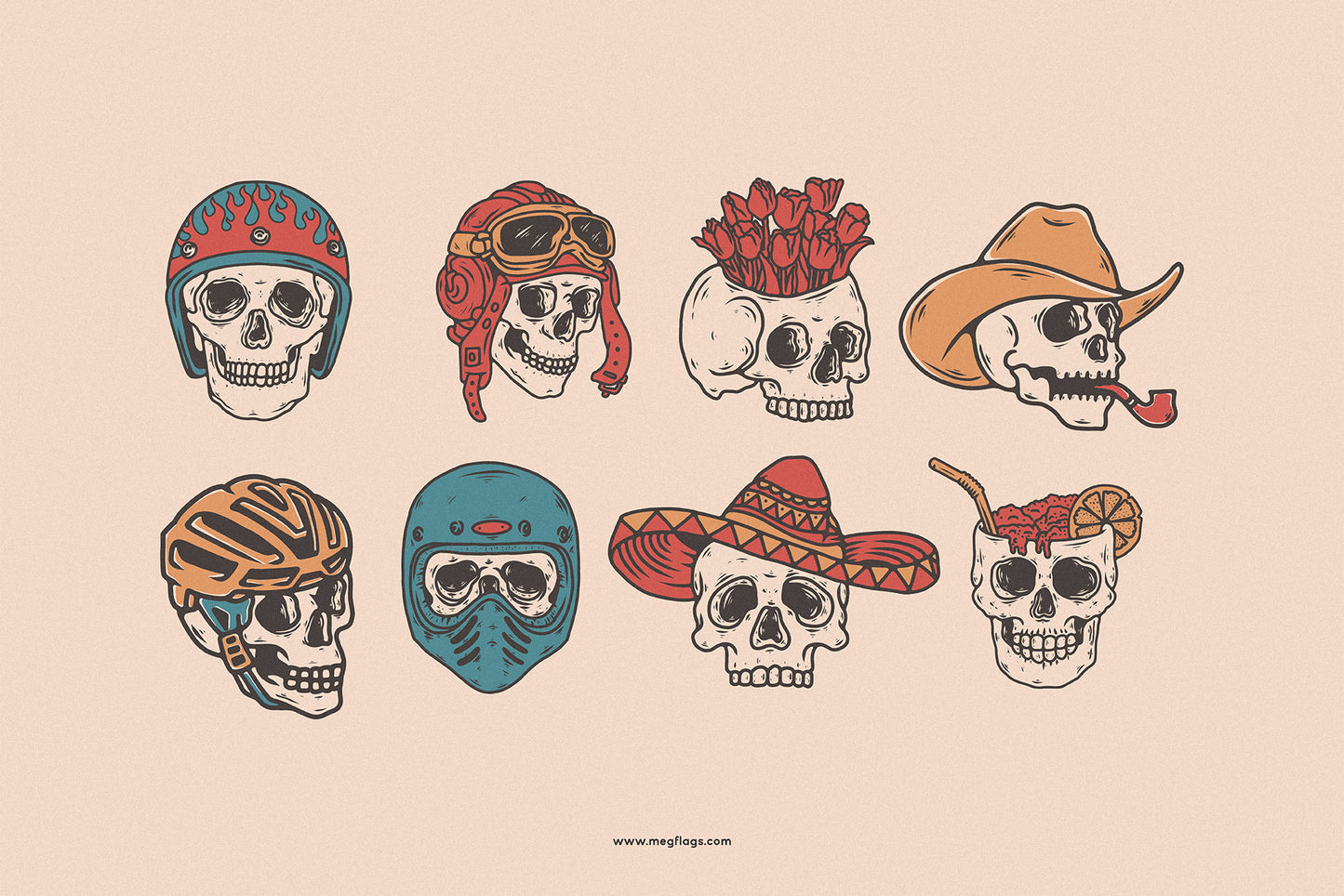 SKULL ILLUSTRATIONS