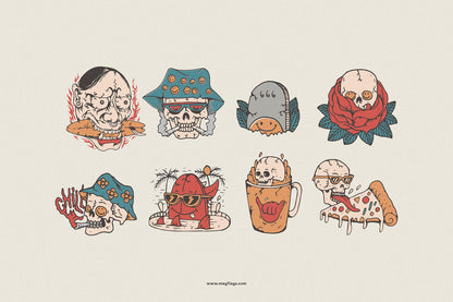 SKULL ILLUSTRATIONS